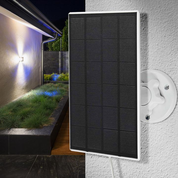 Produktbild Nedis Sonnenkollektor 4.5 V DC 0.5 A A Micro USB Seillänge: 3.00 m Zubehör für: WIFICBO30WT (3 W)
