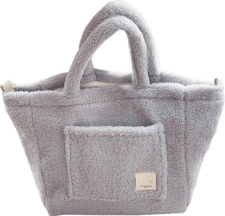 Produktbild Only-Bags.Store Kunstfell-Tasche mit abnehmbarem Riemen - leicht, geräumig und vielseitig für den täglichen