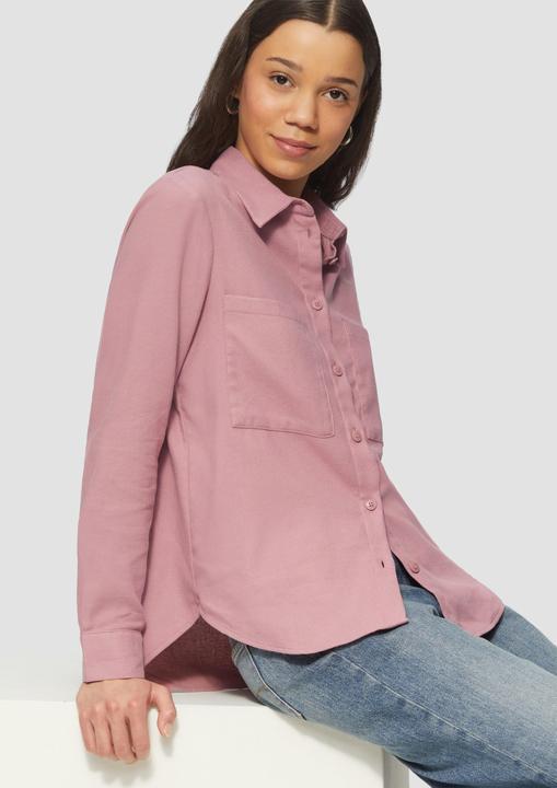 Produktbild S.Oliver Bluse Hemdbluse aus Flanell mit aufgesetzten Taschen (44)