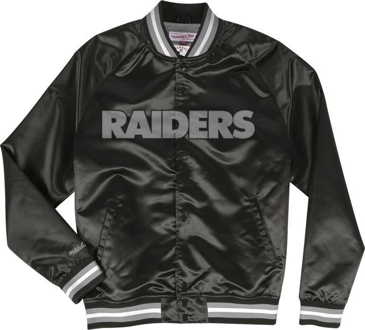 Immagine prodotto Mitchell & Ness M&N Giacca Varsity in raso leggero - Oakland Raiders - M (M)