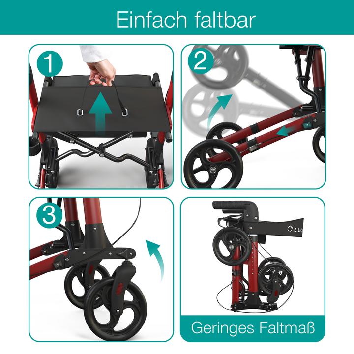 Produktbild Aktivshop Leichtgewichtrollator »Move«, Rot