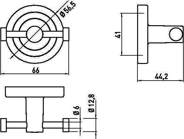 Productafbeelding Emco Handdoekhaak Polo dubbel chroom 077500102