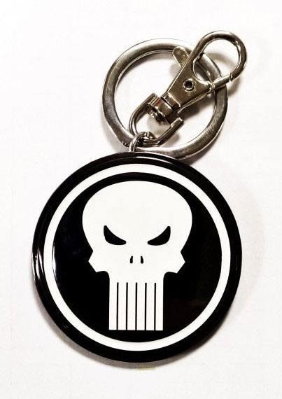 Actual product image Semic MARVEL - 3D Metal Keychain Blister Box - Punisher Logo