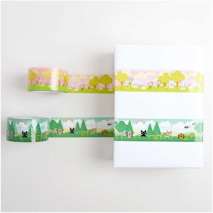 Immagine prodotto Rico Design Nastro per pacchi Pixel, rosa, 5 cm.300810 (50 mm)