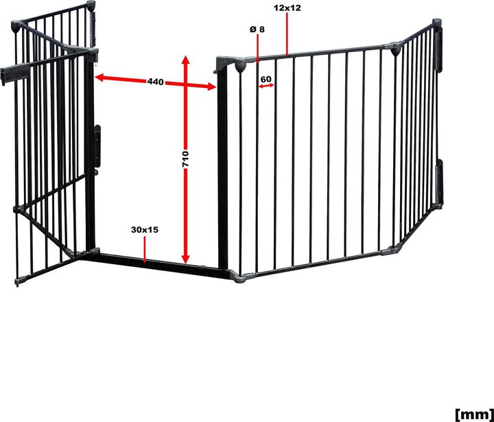Actual product image Wiltec Fireplace guard