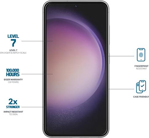 Produktbild Eiger Mountain Glass Clear Edge (1 Stk., Samsung Galaxy S22, Samsung Galaxy S23)