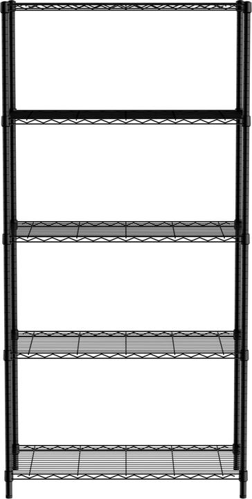 Produktbild Hendi Regalsystem 5 Böden Schwarz 455x910x1830