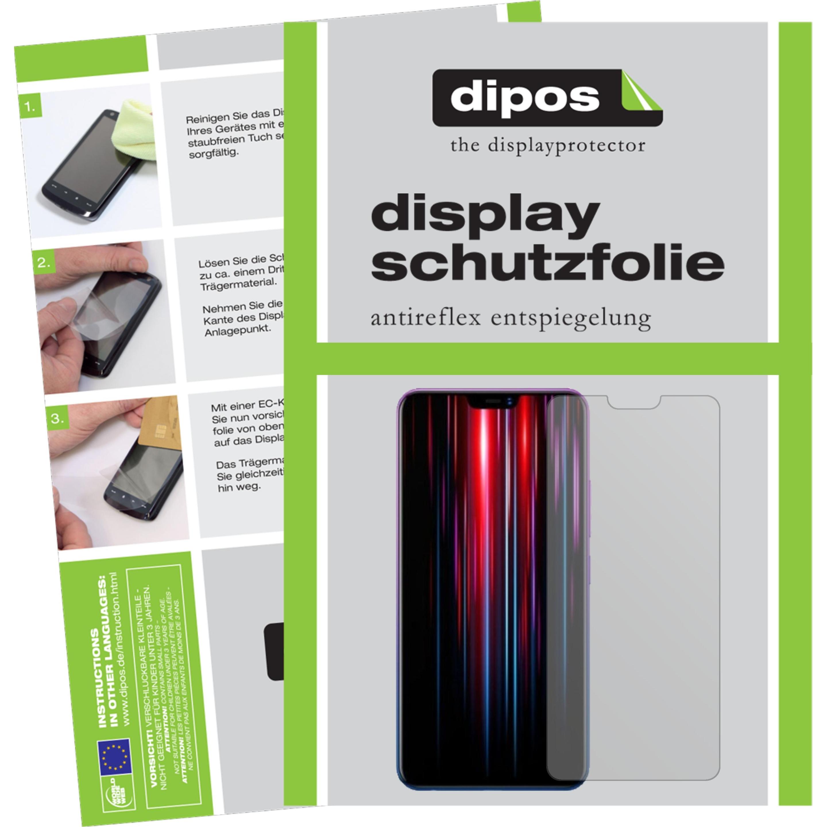 Dipos Displayschutzfolie Antireflex (5 Stück, Vivo Z1 Lite), Smartphone Schutzfolie, Transparent