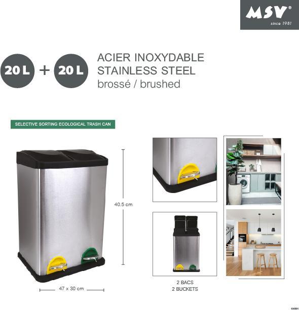 Produktbild MSV Mülltrennsystem (40 l)