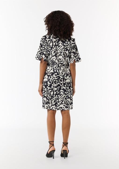 Produktbild Comma Kleid Baumwoll-Kleid mit Hemdkragen und All-over-Print (36)