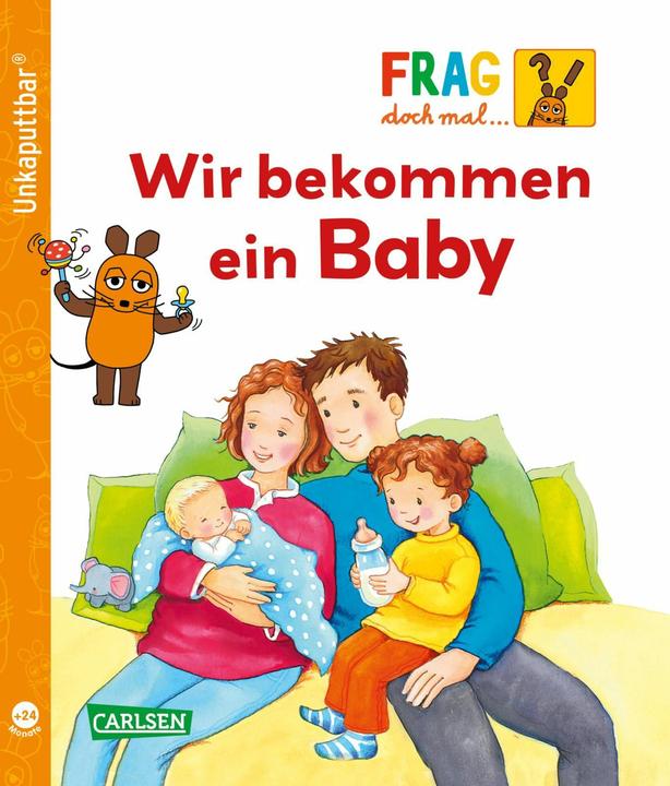 Immagine prodotto Unkaputtbar: Frag doch mal die Maus: Wir bekommen ein Baby (Tedesco, Petra Klose, 2024)