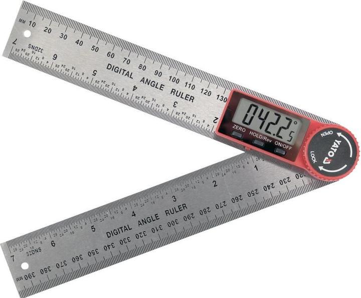 Actual product image Yato ELECTRONIC ANGLE MEASURER 200mm (20000 cm)