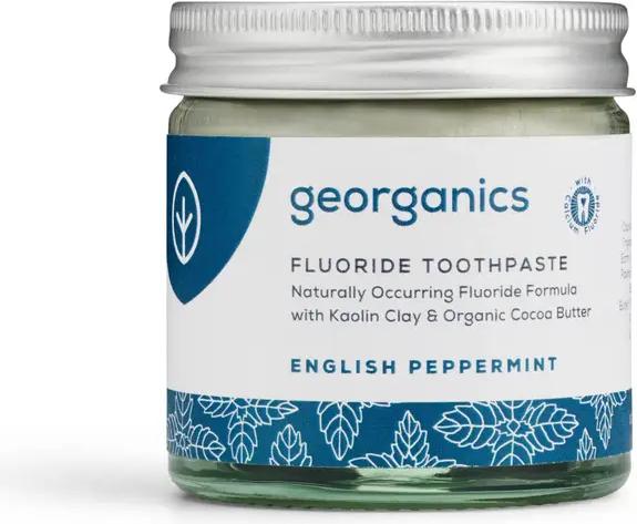 Actual product image Georganics Fluoride English Peppermint Toothpaste 60ml (60 ml)