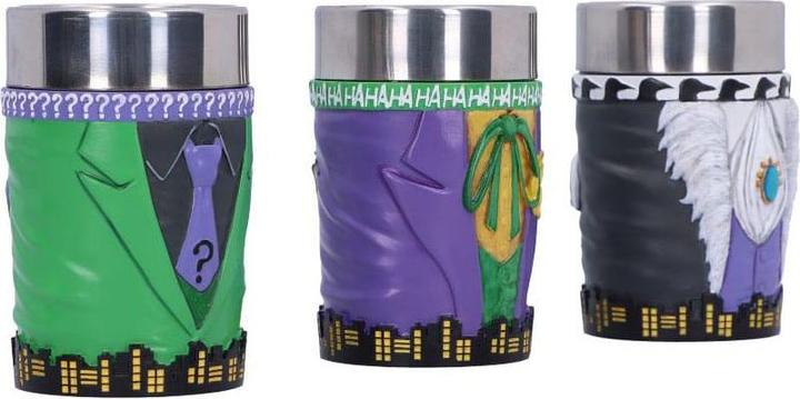 Actual product image Nemesis Now DC Comics shot glasses Batman Super-Villains 3-pack (0.50 dl, 3 x, Shot glass)