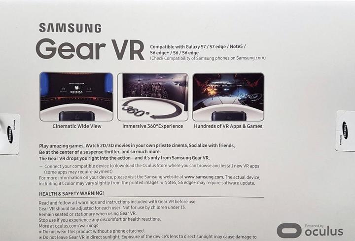 Actual product image Samsung SM-R323 Gear VR
