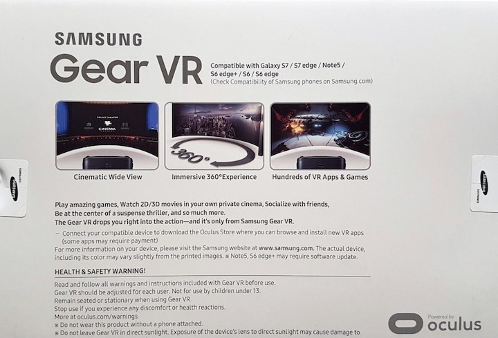 Actual product image Samsung SM-R323 Gear VR