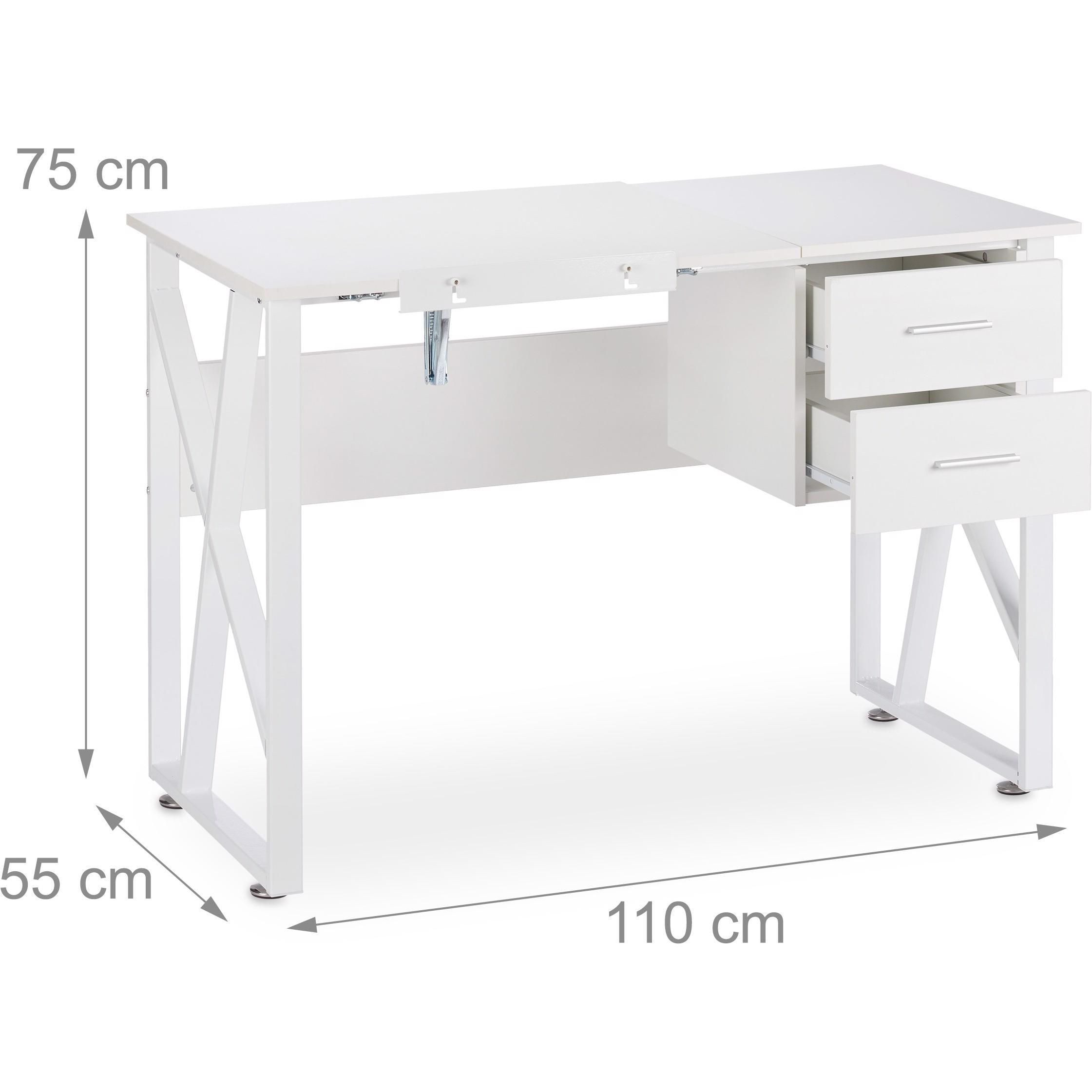 Thumbnail - Relaxdays, Schreibtisch, Schreibtisch (110 x 55 x 75 cm)