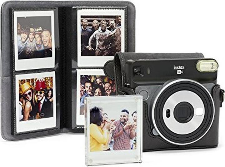 Actual product image Fujifilm instax SQ6 Accessory Kit - Black (Case,Photo Album, photo frame ) (Camera accessory bag)