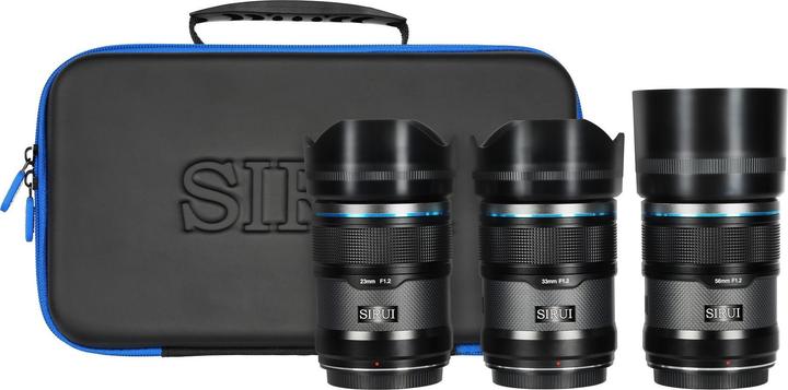 Produktbild Sirui Sniper Set 23mm, 33mm & 56mm f1.2 Lens Kit (Sony E, APS-C / DX)
