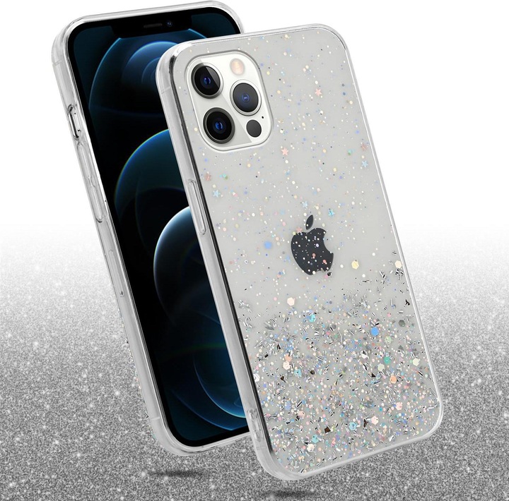 Actual product image Cadorabo TPU cover sparkling glitter (Apple iPhone 12, Realme 12 Pro+)