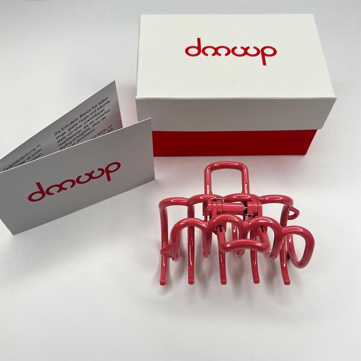 Actual product image Doouup Coral Pink hair clip
