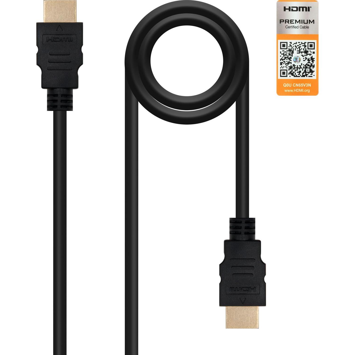 Nanocable Oro Hdmi V2.0 (2 M), Cavo Video