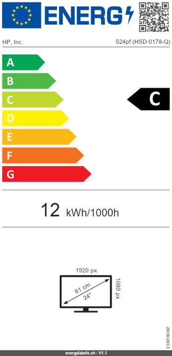 Energie-Label HP INC. (1920 x 1080 Pixel, 23.80")