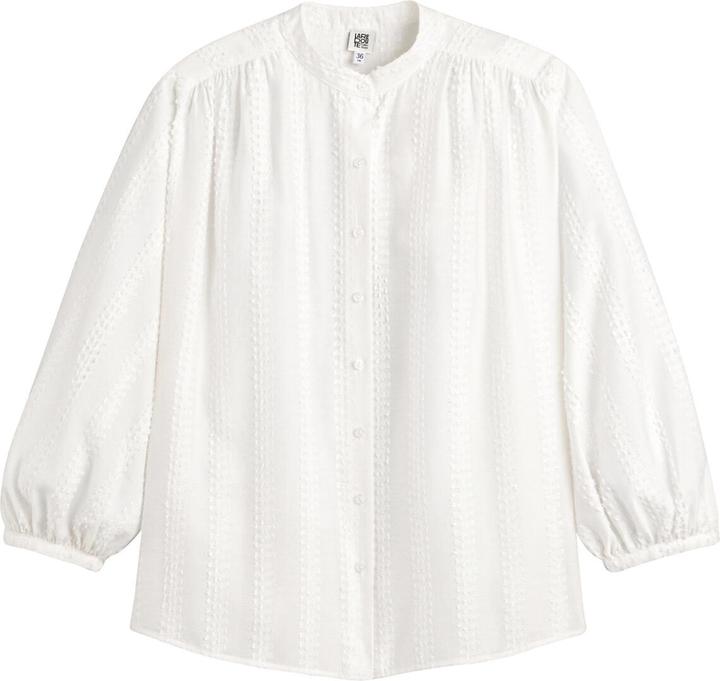 Image du produit La Redoute Collections Blouse à col montant et manches ballon Signature SUSAN (XS)