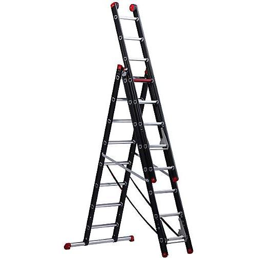 kaiserkraft, Scala a Pioli, Scala Multiuso, Rivestita in Alluminio (Scaletta Multiuso, 530 cm)