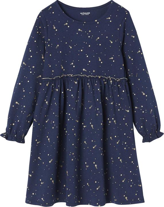 Actual product image Vertbaudet Festive girl's dress with shiny stars (104)
