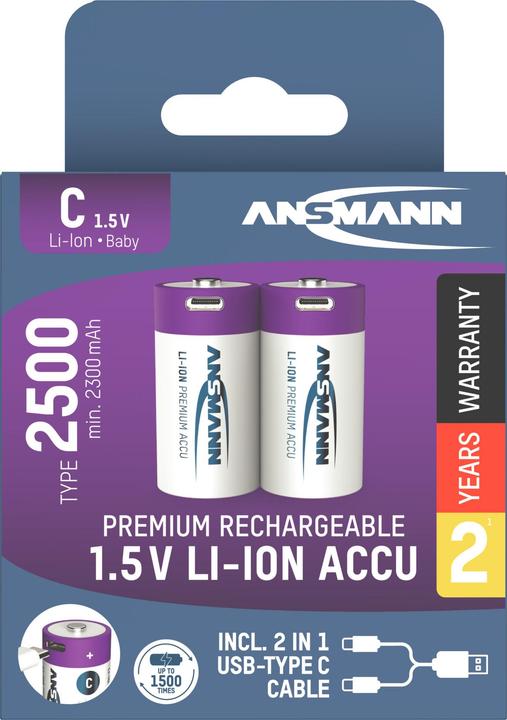Produktbild Ansmann Baby C (2 Stk., C, 2300 mAh)