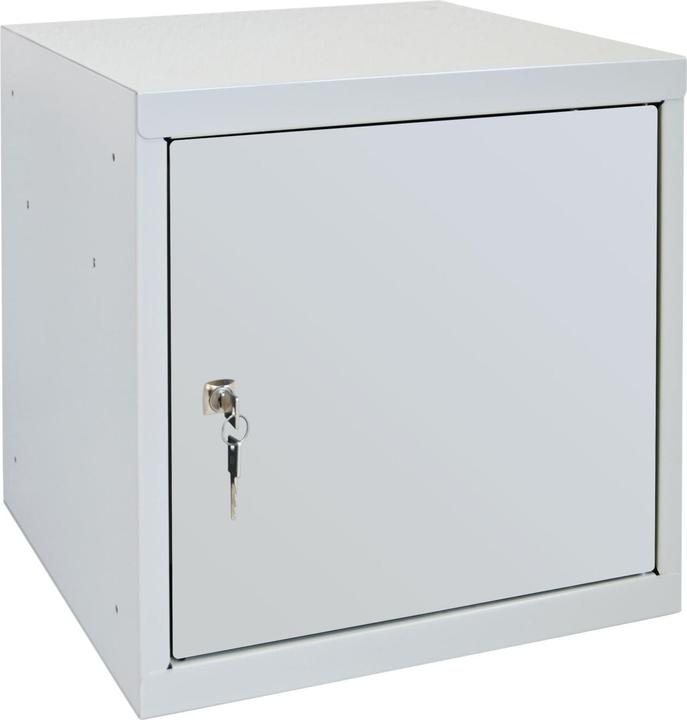 Actual product image ADB Cube safe deposit box with cylinder lock GREY