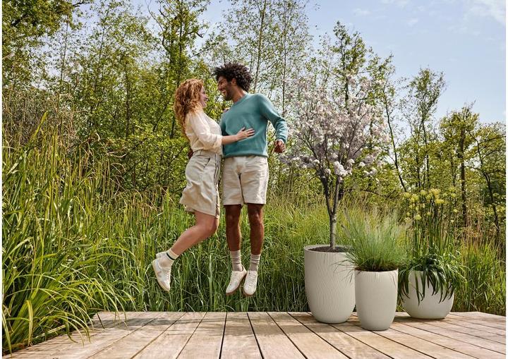 Produktbild Elho Pflanzentopf Sereh Hoch 40 cm Beige (39 x 53 cm)