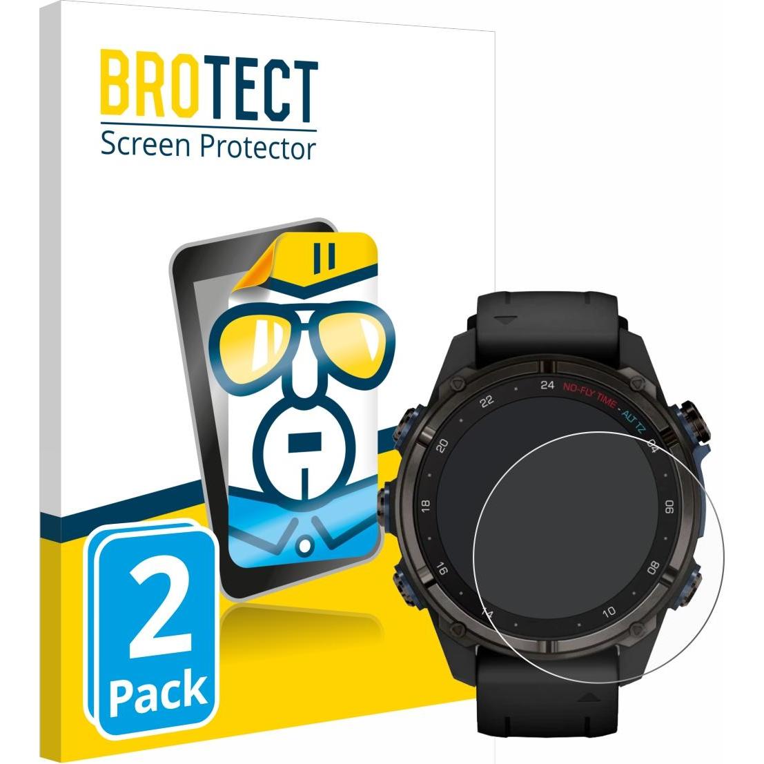 BROTECT Schutzfolie Displayschutz Klar, Smartwatch Schutzfolie, Transparent