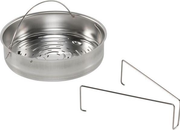 Produktbild Fissler Schnellkochtopf 26cm 8,0l mit gelochtem Einsatz 8,0l (Dampfkochtopf, Edelstahl, 28 x 20 cm)