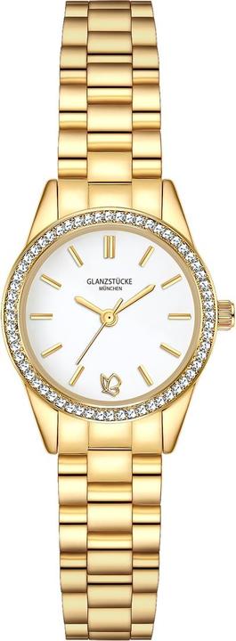 Produktbild Glanzstücke München Damen Quarzuhr gelbgold Edelstahl gelbgold - 38000 (Analoguhr, 25 mm)