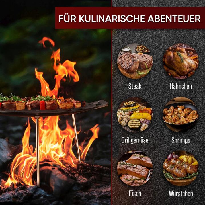 Immagine prodotto Gusskönig Piastra da fuoco in ghisa (45cm)