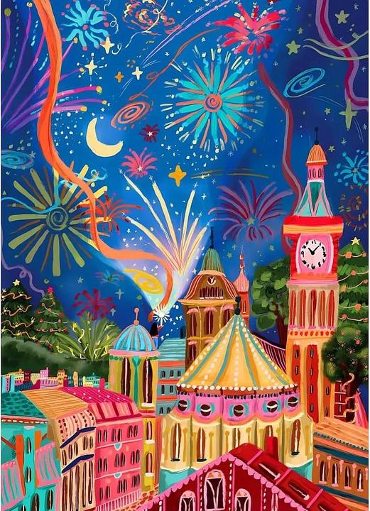 Produktbild Pieces & Peace Puzzle 500 pieces Firework Light (500 Teile)
