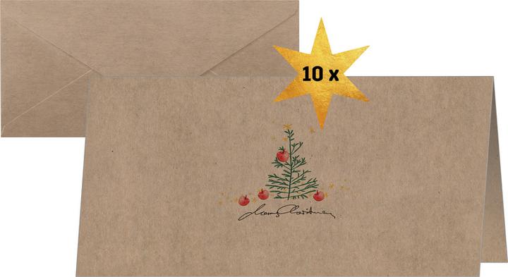 Image du produit Sigel 10 Cartes de Noël Christmas Apples DIN long (10 pcs)
