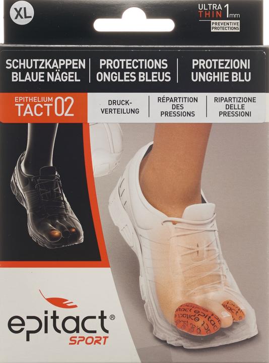 Immagine prodotto Epitact Cappucci protettivi sportivi chiodi blu EpitheliumTact 02, taglia XL 38 mm (Decompressione)