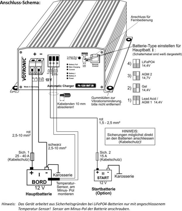 Actual product image Votronic 3101 Pb 1220 SMT 2B 12V 20A Battery Charger"" (12V, 20 A)