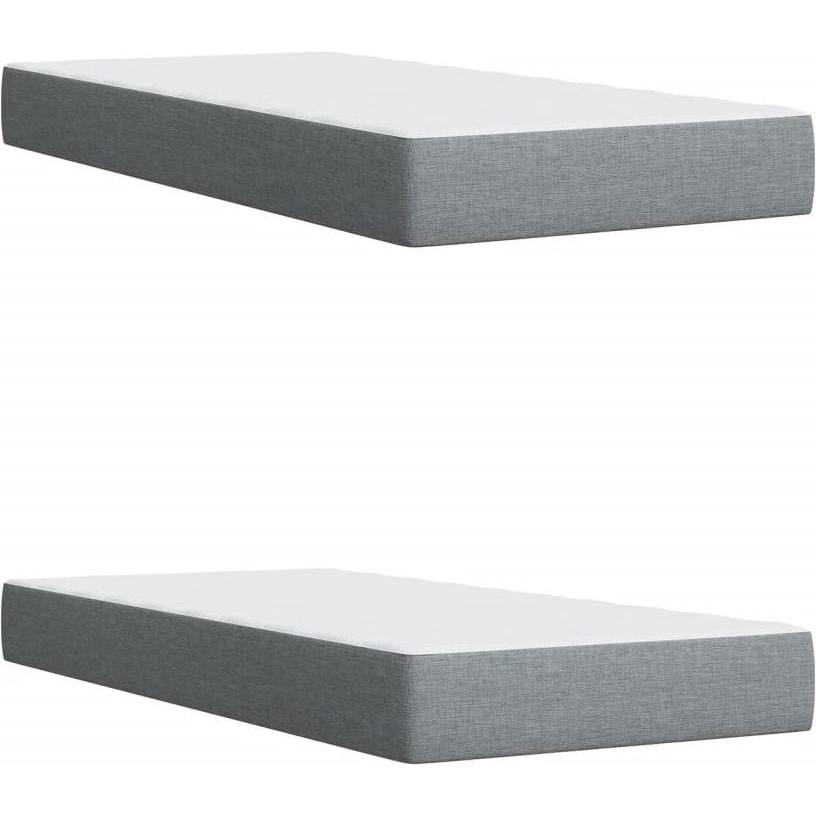 Thumbnail - VidaXL, Bett, Bo x springbett mit Matratze 200 x 200 cm Stoff (200 x 200 cm)