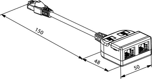 Produktbild Telegärtner Netzwerk-Splitter (Kabel Zubehör)