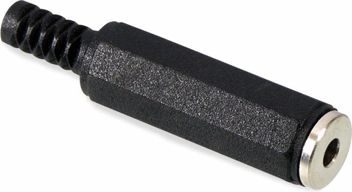 Actual product image Shiverpeaks 3.5 mm jack coupling, stereo, 3-pole, plastic housing (22220516)