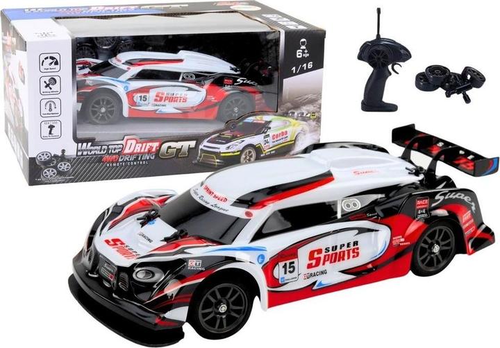 Image du produit Lean Toys RC-Sportwagen 1:16 weiss und rot