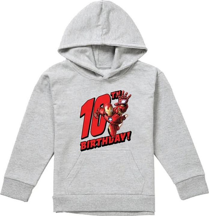 Produktbild Kapuzenpullover meliert 10. Geburtstag (128)