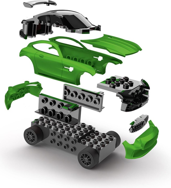 Actual product image Revell Build n Race Mercedes-AMG GT R, green