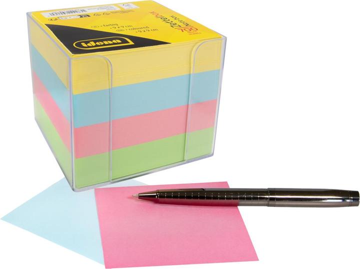 Produktbild Idena Zettelbox 9x9x8cm 700 Blatt (90 x 90 mm)