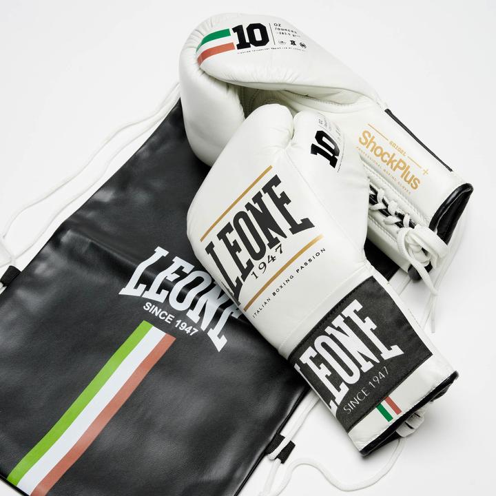 Produktbild Leone Boxhandschuhe Shock Plus GN102L Weiss (8 OZ, One Size)