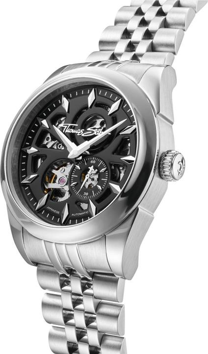 Actual product image Thomas Sabo WA0409-201-203 Herrenuhr Automatik Schwarz 41mm 5ATM (Analogue wristwatch, 41 mm)